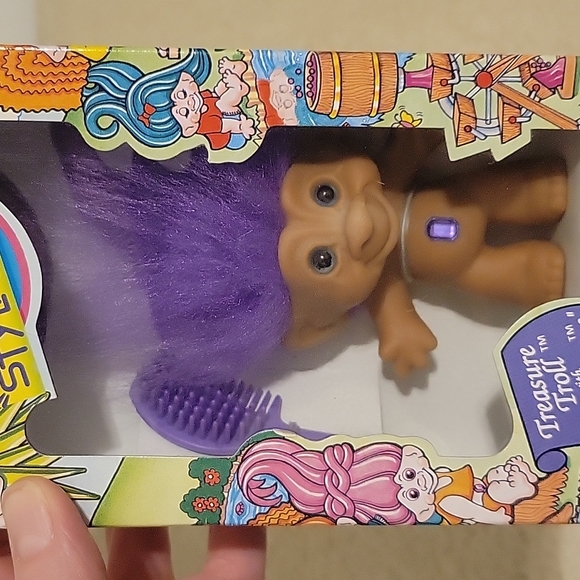 Vintage 1990's Purple Troll - New in Box - Picture 6 of 6